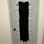 Karen Kane  Black V Neck Sleeveless Cropped Jumpsuit size Medium Photo 8