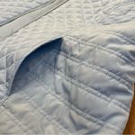 Christopher & Banks  Solid Blue Quilted Full Zip Vest Blue Pockets Large Photo 5