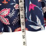 Old Navy Dress Womens Medium Blue Floral Rayon Boho Long Sleeve Mini Keyhole NEW Photo 8