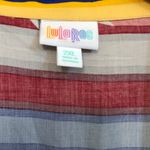 LuLaRoe  stars stripes color block‎ Amy button down Photo 1