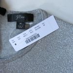 J.Crew NWT Sleeveless Lurex Jumpsuit in Silver Metallic Velvet Tie Jumper M $188 Photo 7