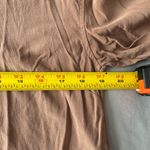 Athleta  Women’s SILK HYBRID Top Rustic Brown Pullover Long Sleeve Shirt Size XS Photo 5