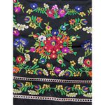 Her Entire Name Says Grace Black Mini Embroidered Floral Small Skirt 27 inch Photo 2