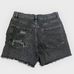 Garage Black Vintage Cut-Off High Rise Destructed Denim Shorts Photo 2