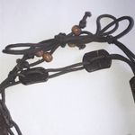 Vintage Brown Wood Beaded Boho Belt or Necklace Photo 1