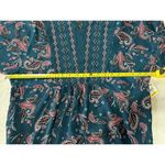 Style & Co Printed Handkerchief-Hem Peasant Boho Top Green Size M $60 MSPR Photo 5