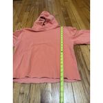 perfectwhitetee Orange Cash Cut off Hoodie Cotton Sweatshirt Size XS Photo 4