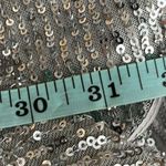 Ellae Lisque Sequence Drape Mini Dress Size Small Silver Photo 10