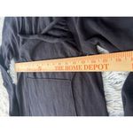 Athleta Women Sweater Dress MP Hot Toddy Black Ruched Long Sleeve Cotton Blend Photo 4