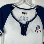 NFL  New England Patriots Tshirt Lace Up Vneck Sz S Photo 1