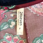 24seven XL Floral& Paisley Long Sleeve Maxi Dress Green Photo 2