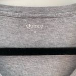 Quince Gray Short Sleeve V-Neck Tee Size M Photo 2