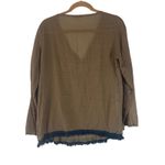 Live Happy Women's Size S/M Sage Green‎ Sheer Boho Long Sleeve Babydoll Top Photo 7