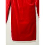 J.Crew  Long-Sleeve Shift Dress Red Stretch Luxe Velvet Size 2 NWT Holiday Dress Photo 8