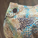 Peter Millar  Golf Womens Skirt Skort Size 4‎ Blue yellow spotted Pockets zip Photo 7