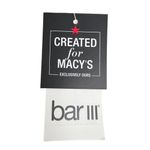 Bar III Heat Wave Push Up Black White Lace Up One Piece Swimsuit Medium Photo 4