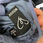 Windsor Blue Tiered Ruffle Backless Halter Dress Sz S Photo 4