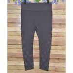 Felina Ladies Gray Floral Leggings Size XL Elastic Waist Athletic Workout Casual Photo 4