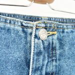 Angels Womens Y2K Vintage Faded Raw Hem‎ Cut Off Denim Micro Mini Skirt Size 5 Blue Photo 2