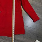 Talbots  Petites Red Merino Wool Open Front Knit Cardigan Jacket MP Photo 5