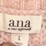 a.n.a. Blush Pink Cable Knit Sweater Chunky Pullover Women’s Size L Cozy Soft Size L Photo 3