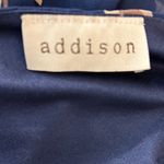 Addison Deep V front and back, Sheer sleeve flowey shorts romper! Cute & Classy Blue Size M Photo 5