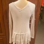 True Craft Tan Ruffle Long Sleeve Photo 1