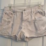 Mossimo Short Lace White Cotton Short Shorts sz 6 Photo 8