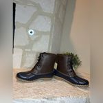 st. john's bay St John’s Bay Rollands navy/brown duck boots sz 11 Photo 8