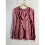 Nine West Womans Vtg America Long Sleeve Pullover Hoodie Large Pink Pockets Photo 1