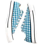 Converse All Star Chuck Taylor Low Top Blue Gingham Canvas Sneakers Size 7 Photo 6