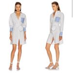 frame denim Frame Stripe wrap shirt dress, long sleeve‎ 100% cotton Photo 1
