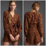 Anthropologie Faithfull Lottie Zebra-Striped Romper Photo 9