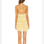 Majorelle  BAKER MINI DRESS YELLOW TIE DYE HALTER WOMENS MEDIUM Photo 6