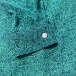 CAbi  5208 Bountiful Navy and Green Sheer Blouse Pullover shirt size XL Photo 5