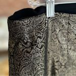 Alfani  Pants Gold Metallic Stretch Skinny 24W Cocktail Party Holiday Glam Chic Photo 4