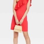 Target A New Day Black Ruffled One Shoulder Sleeveless Dress Photo 0