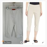 Krazy Larry White Pull On Cuffed Capri Pants Size 0 Photo 1