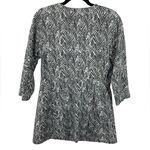 CAbi  Zig Zag Knit Ponte‎ Jacket Style 3034 Size MEDIUM Black White Photo 3