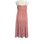 TEN TREES Tiered Cami Dress in Baked Clay Floral Sz Med Photo 4