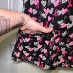 Dickies  Black/Pink Hope In My Hearts Scrub Top size M Photo 4