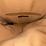 Anthropologie Tabitha‎ Tote Foldover Clutch Crossbody Bag Tan/Gold Purse Photo 4