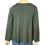 Susana Monaco Women’s Size XS Army Green Flared Sleeve Long Sleeve Top Photo 3
