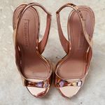 BCBGMAXAZRIA Rose Gold Prue Metallic Leather Heels Pumps Photo 6