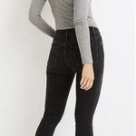 Madewell Womens Cali Demi Boot Jeans in Starkey Wash Cropped Black Size 25 Photo 1