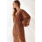 C/MEO COLLECTIVE Apparent Long Sleeve Dress With An All Over Abstract Animal Pri Photo 2