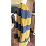 J.Crew Juliette Collarless Sweater XS Rugby Striped Navy Yellow Wool Blend Photo 6