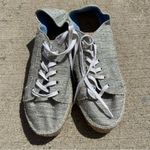 Aquatalia  Women's Flyn Sneakers Canvas Platform Espadrille Lace Blue 8 Photo 1