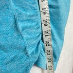 Athleta  Short Sleeve Gathered Workout Top in Blue Size Medium A3 Photo 1