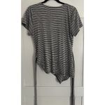 7 For All Mankind  Pima Cotton Short Sleeve Wrap Around Tie Shirt Top Sz Large Photo 4